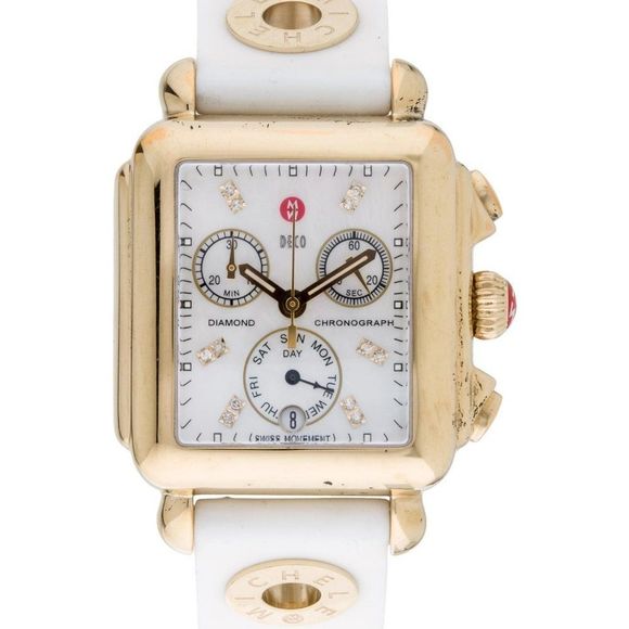 Michele Deco 18K Gold Watch - Picture 1 of 4